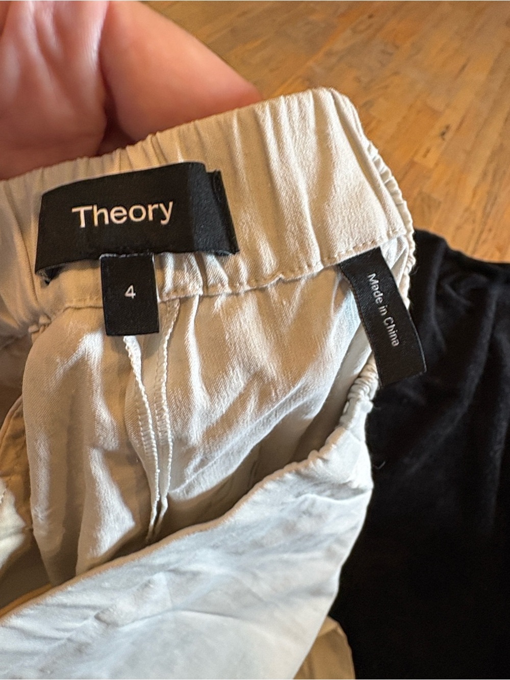 Theory Men's Light Beige Straight-Leg Chinos - Picture 2 of 3